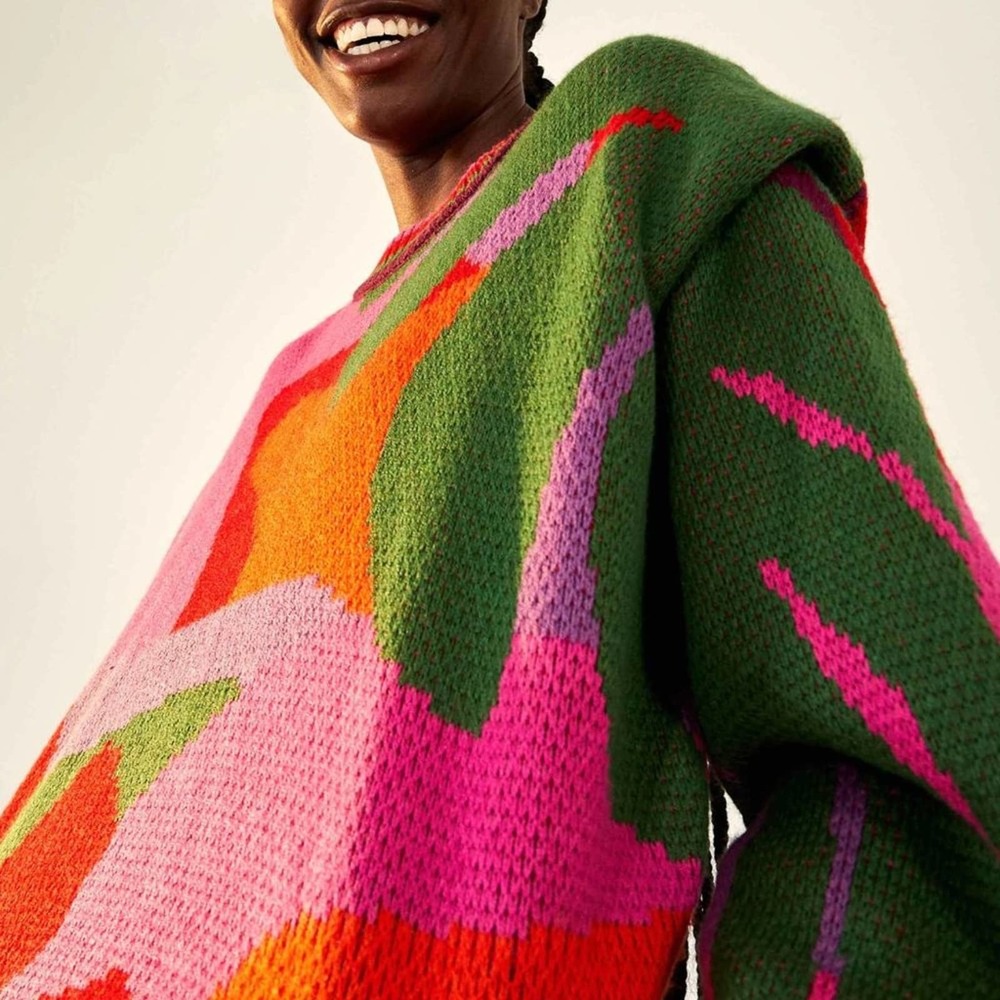 FARM Rio Multicolor Crew Neck Sweater - Picture 8 of 10